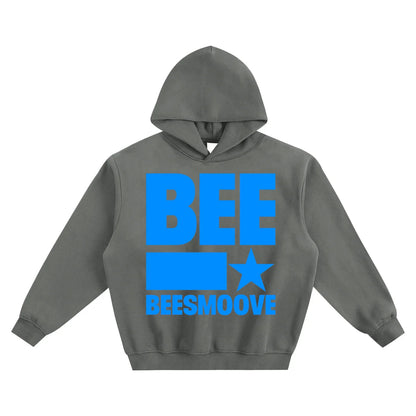 BEESMOOVE BEE STAR POWER
Blue Boxy Hoodie - Beesmoove 