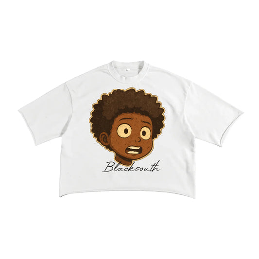 BEESMOOVE BlackSouth lil Boo edition raw Edge Tee - Beesmoove 