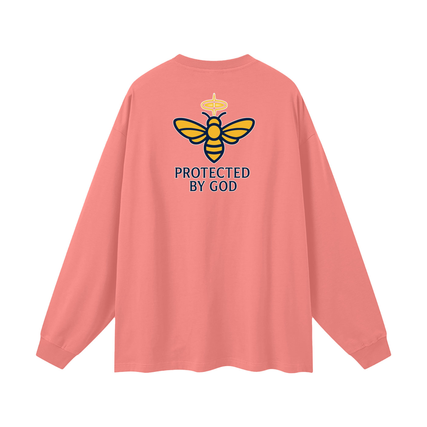 BEESMOOVE Protected by God Oversized Long Sleeve T-Shirt