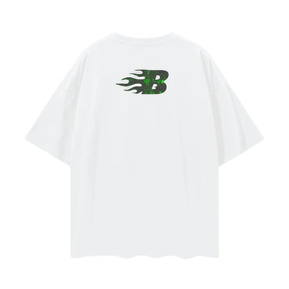 BEESMOOVE static kid Oversize Deep Drop Shoulder Tee - Beesmoove 