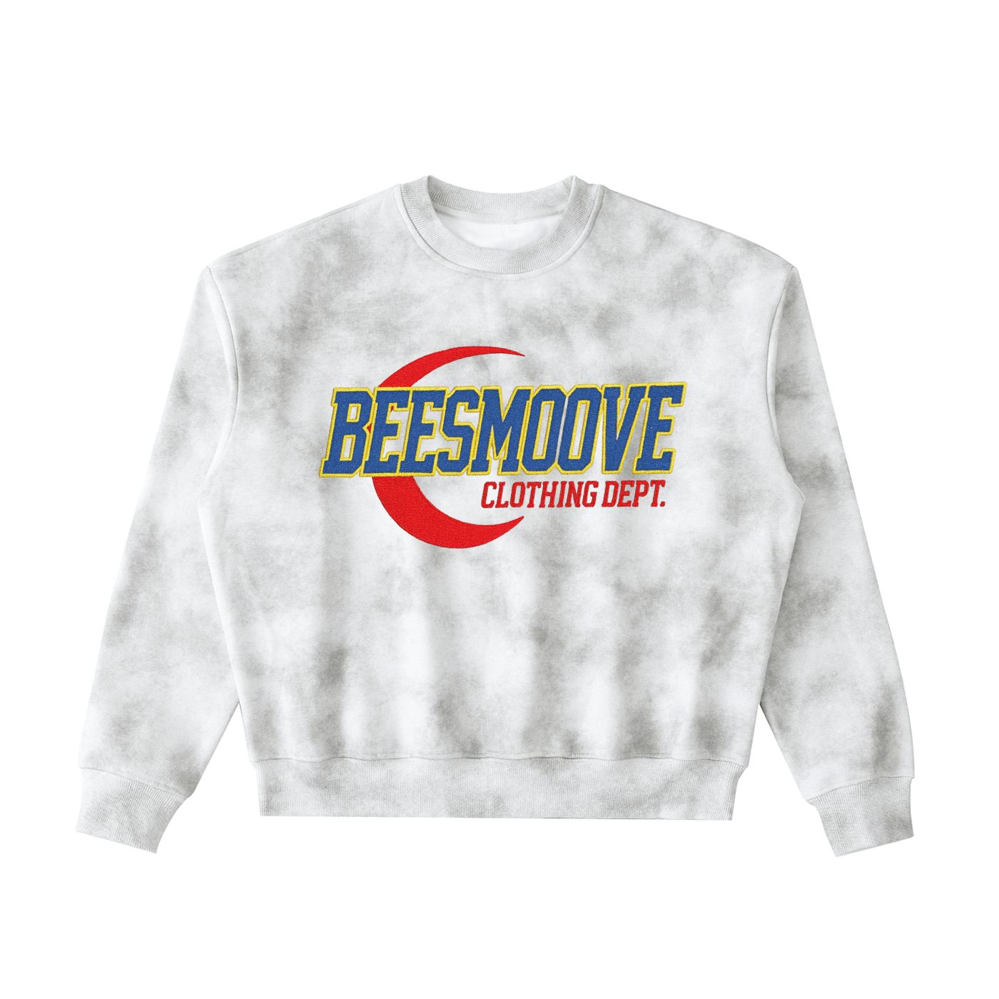 BEESMOOVE MOTION UNIT Dirty Washed Boxy Fleeced Sweatshirt - Beesmoove 