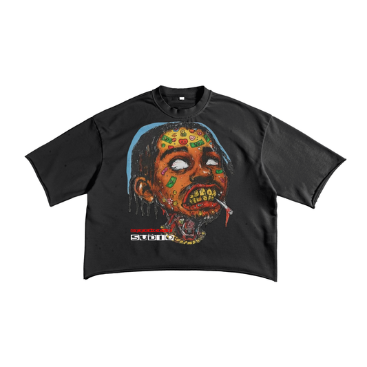 BEESMOOVE Psycho Currency Raw Edge T-Shirt - Beesmoove 