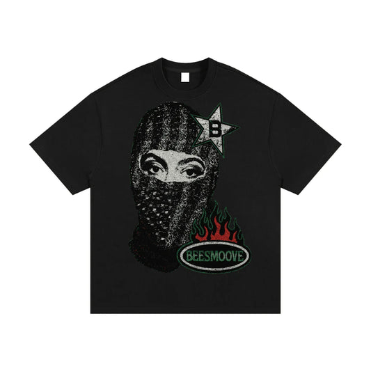 BEESMOOVE Street Star Surveillance Heavyweight Cotton T-Shirt - Beesmoove 