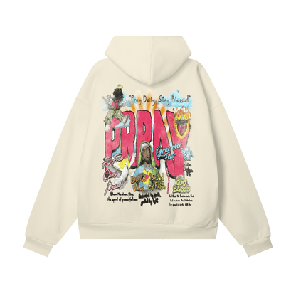 BEESMOOVE Grace Over Fear Heavyweight Hidden Pocket Fleece Hoodie - Beesmoove 