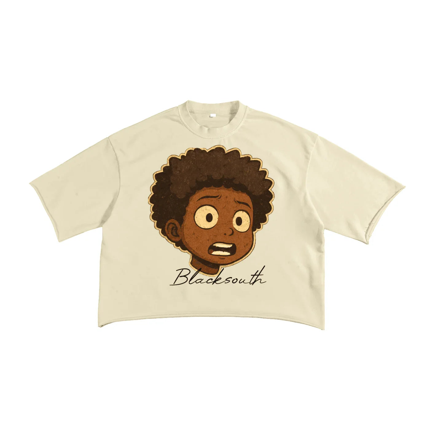BEESMOOVE BlackSouth lil Boo edition raw Edge Tee - Beesmoove 