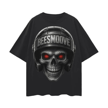 BEESMOOVE Skull Commando Sport Drop Shoulder Tee - Beesmoove 