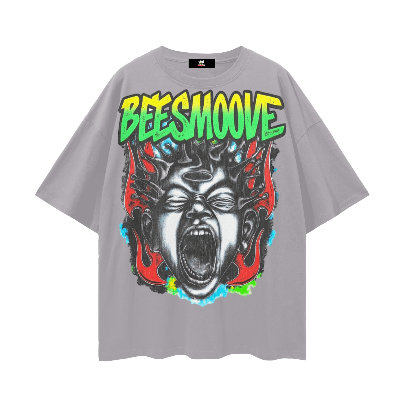 BEESMOOVE Inferno Cry Loose Drop Shoulder T-Shirt - Beesmoove 
