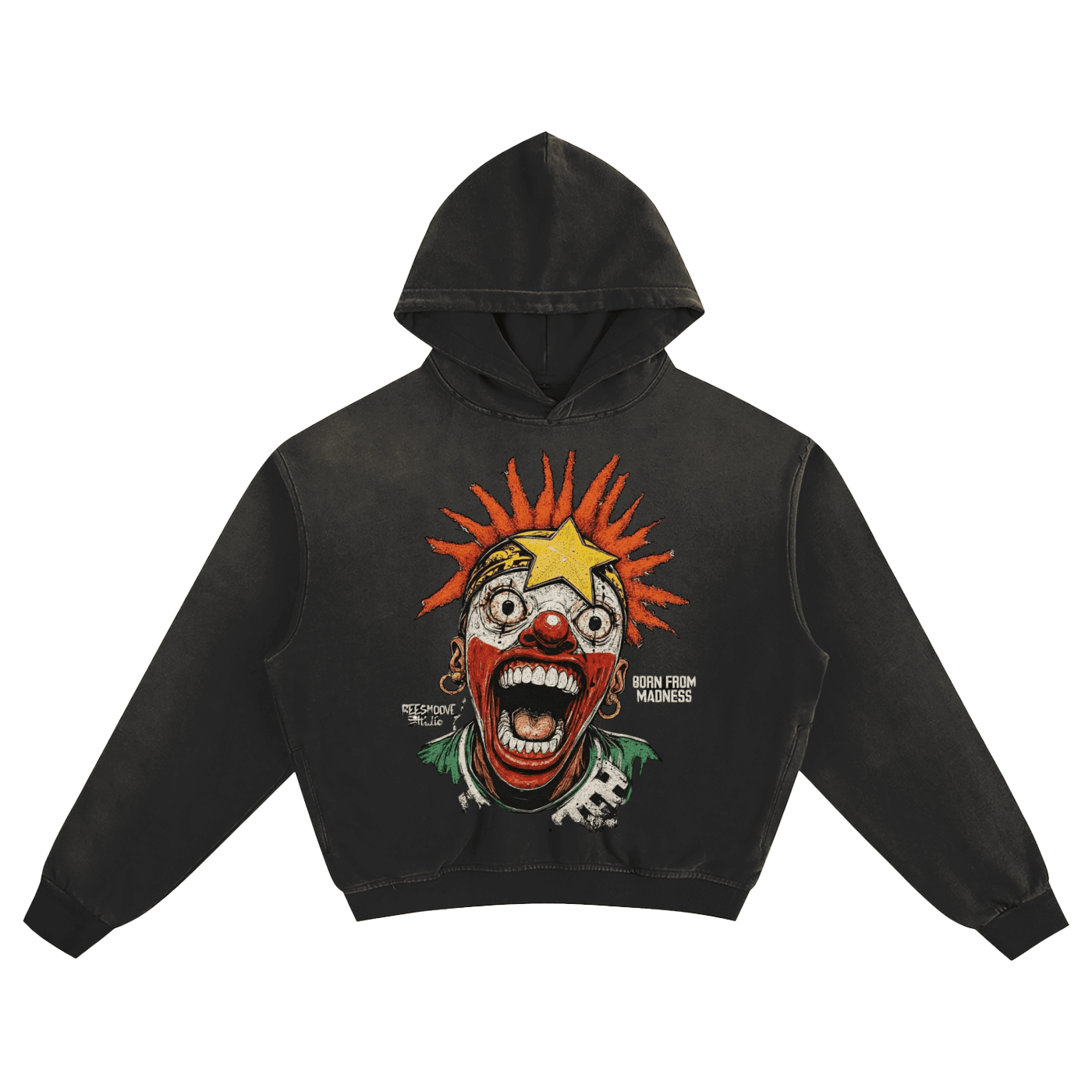 BEESMOOVE Madness Unleashed Boxy Hoodie - Beesmoove 