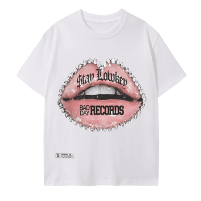 BEESMOOVE Bad day records Seamless Cotton T-Shirt - Beesmoove 