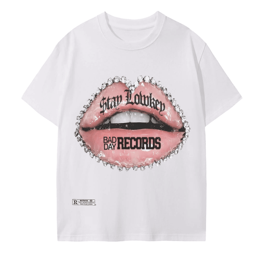 BEESMOOVE Bad day records Seamless Cotton T-Shirt - Beesmoove 