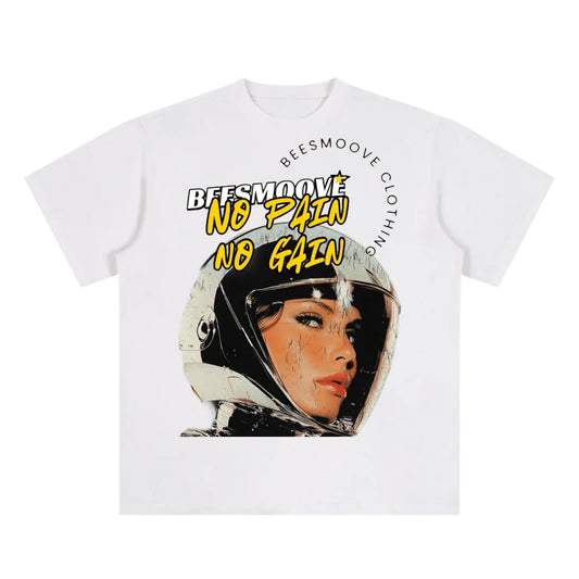 BEESMOOVE Crash Landing Beauty Cotton T-Shirt - Beesmoove 