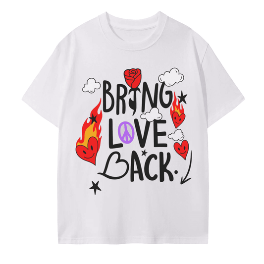 BEESMOOVE Bring Love Back – Flame Heart Edition T-Shirt - Beesmoove 