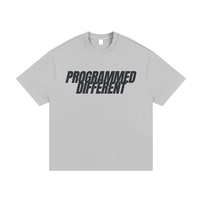 BEESMOOVE PROGRAMMED DIFFERENT Heavyweight Cotton T-Shirt - Beesmoove 