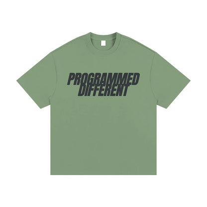 BEESMOOVE PROGRAMMED DIFFERENT Heavyweight Cotton T-Shirt - Beesmoove 