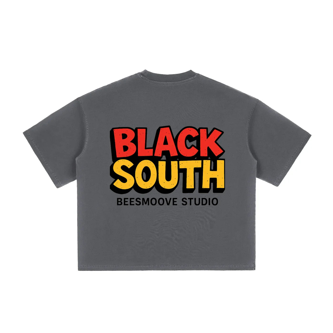 BEESMOOVE Hood Rich Lamont Washed Boxy T-Shirt - Beesmoove 