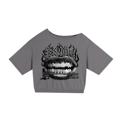 BEESMOOVE Better Than Your Ex 
Asymmetric Shoulder Oversized T-Shirt - Beesmoove 