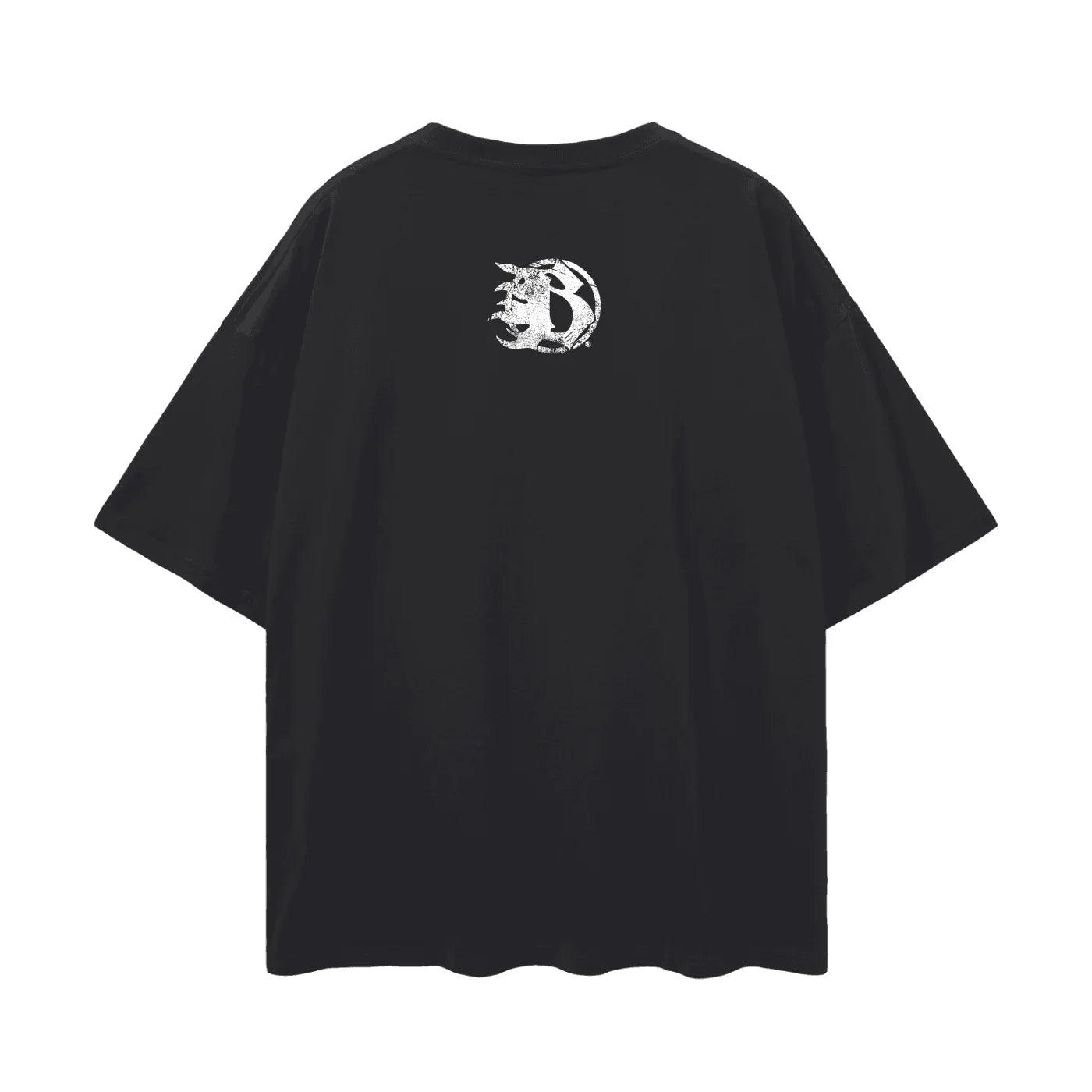 BEESMOOVE Painted Pressure Oversize Deep Drop Shoulder Tee - Beesmoove 