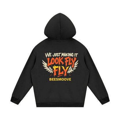 BEESMOOVE God wrote the vision Fleece Hoodie - Beesmoove 