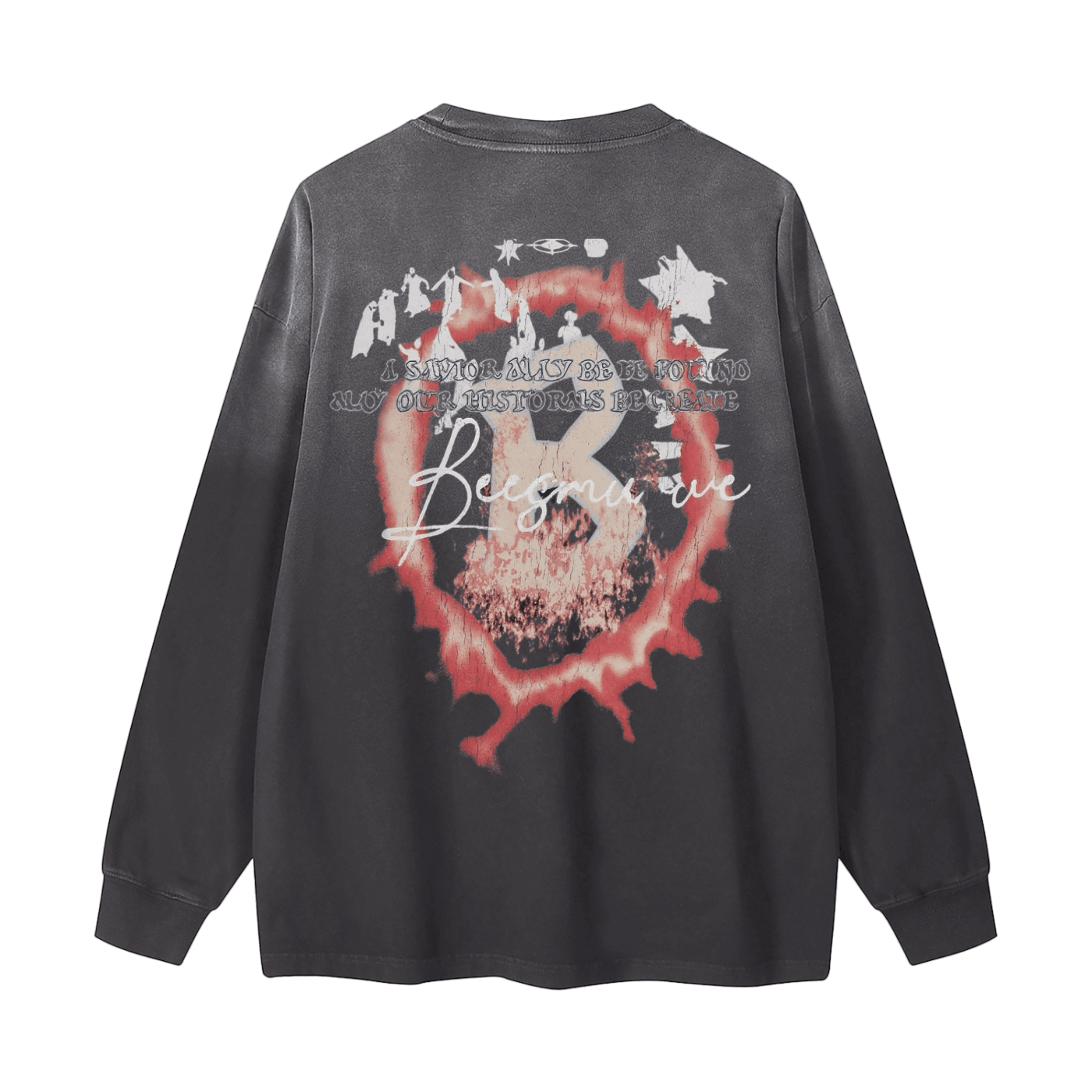 BEESMOOVE BEESMOOVE Resurrection Washed Long Sleeve T-Shirt - Beesmoove 