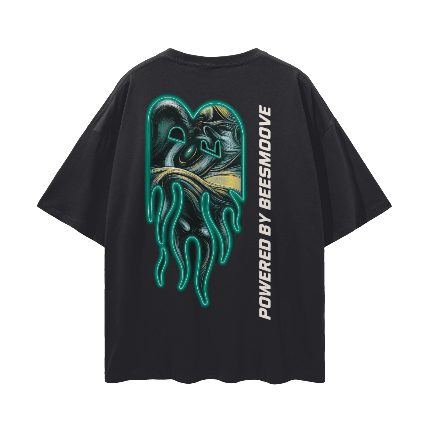 BEESMOOVE Galactic Arrival Oversize Deep Drop Shoulder Tee - Beesmoove 