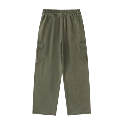 BEESMOOVE Drawstring Waist Straight-Leg Cargo Pants - Beesmoove 