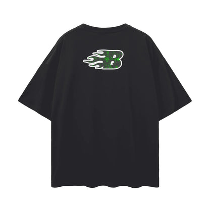 BEESMOOVE static kid Oversize Deep Drop Shoulder Tee - Beesmoove 