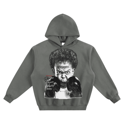 BEESMOOVE Forbidden Power Fleeced Boxy Hoodie - Beesmoove 