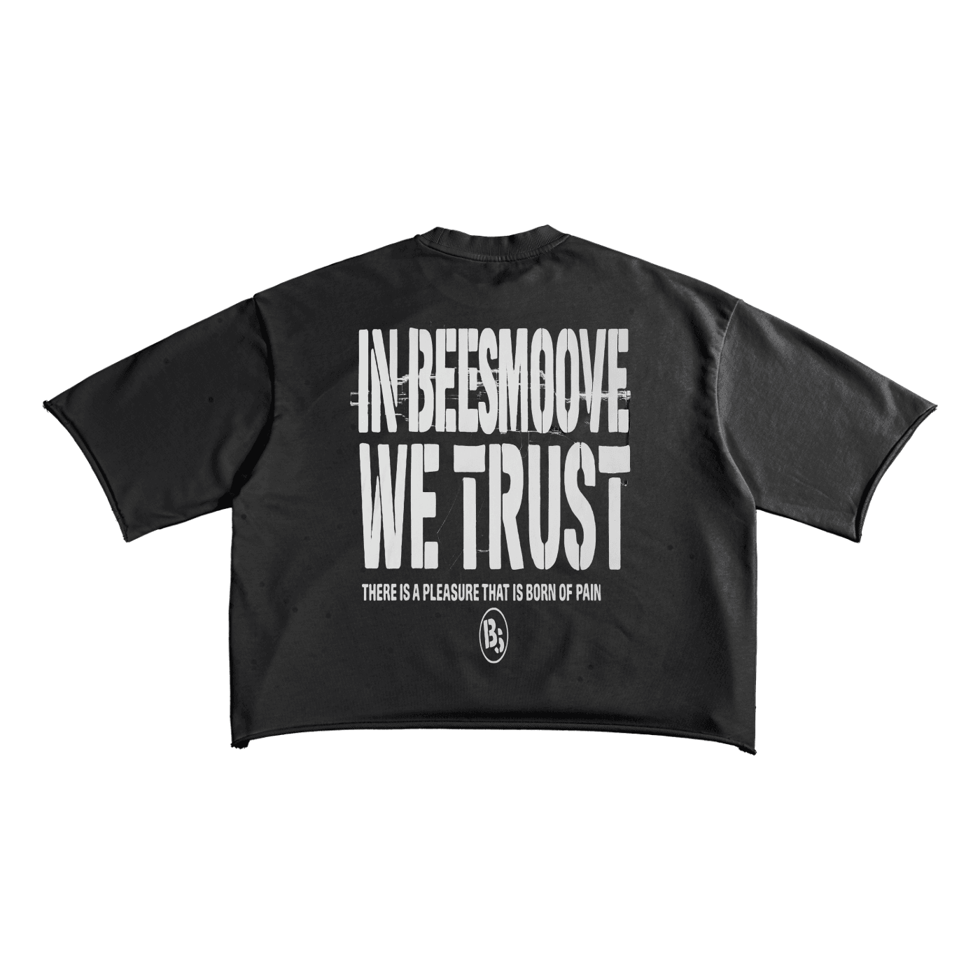 BEESMOOVE We Trust Blueprint Terry Raw Edge T-shirt - Beesmoove 