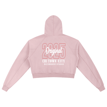 BEESMOOVE BlackSouth Original 2025 Washed Cropped Hoodie - Beesmoove 