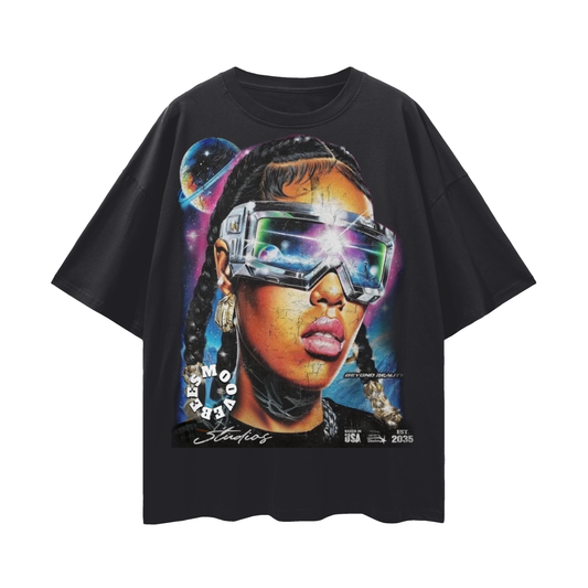 BEESMOOVE REALITY BENDS Loose Drop Shoulder T-Shirt