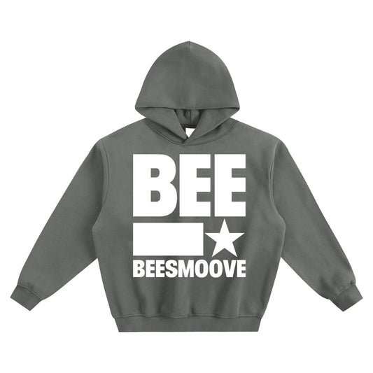 BEESMOOVE BEE STAR POWER
White Boxy Hoodie - Beesmoove 