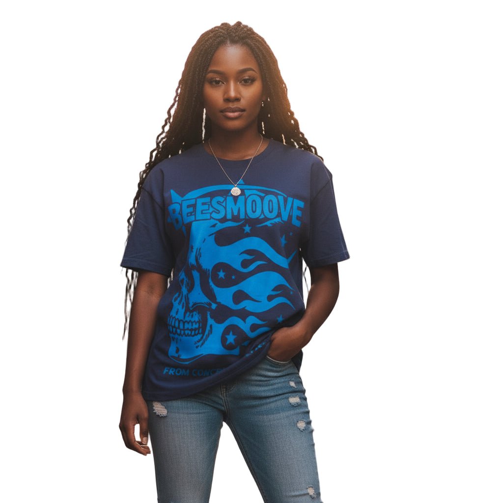 BEESMOOVE Afterlife Blue Drip T-Shirt - Beesmoove