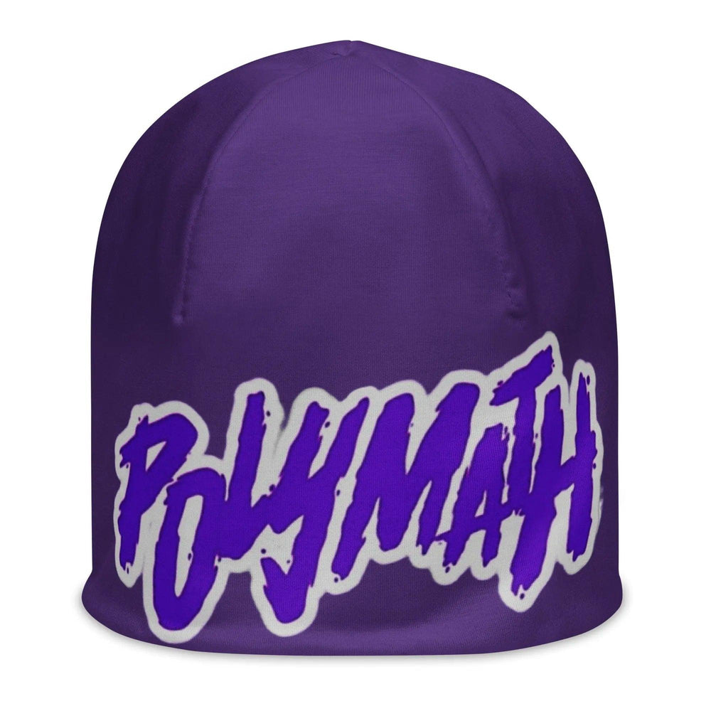 Beesmoove all purple polymath All-Over Print Beanie - Beesmoove 