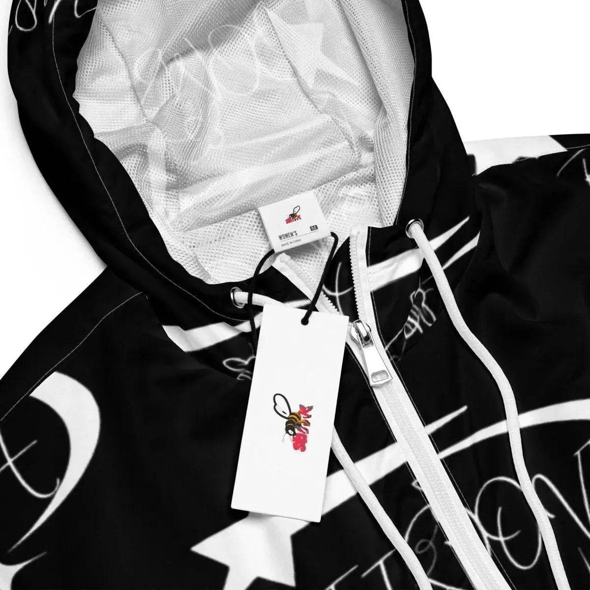 Beesmoove all star famous black Women’s cropped windbreaker - Beesmoove 