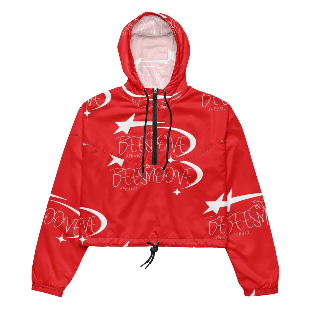 Beesmoove all star famous red Women’s cropped windbreaker - Beesmoove 