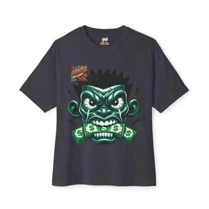 Beesmoove angry studio money talks Oversized Boxy Tee - Beesmoove 