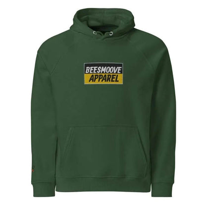 Beesmoove apparel black&gold mark Unisex eco raglan hoodie - Beesmoove 