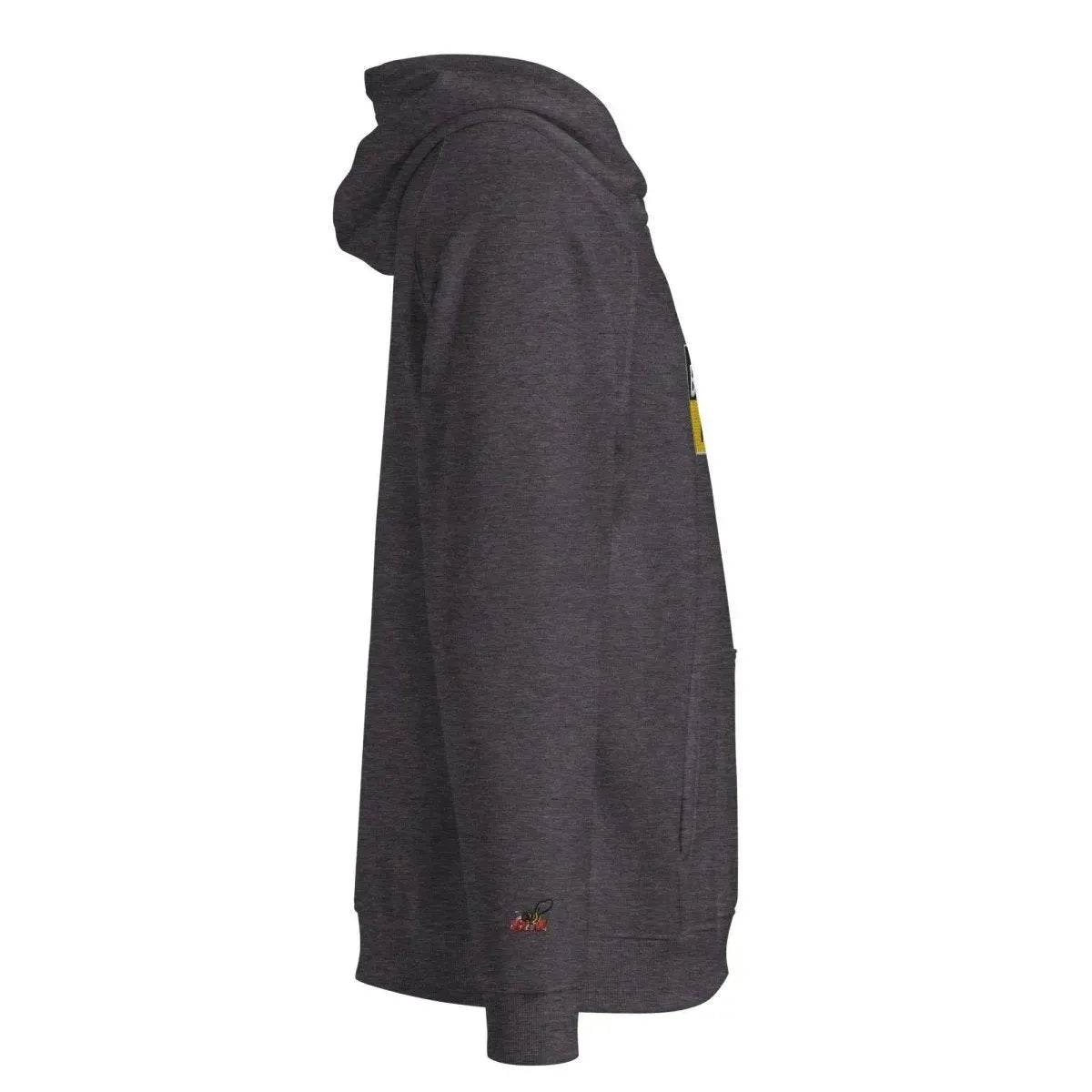 Beesmoove apparel black&gold mark Unisex eco raglan hoodie - Beesmoove 