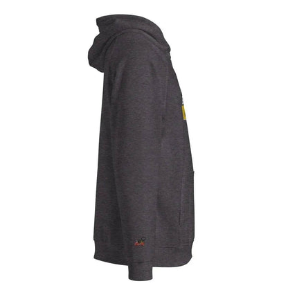 Beesmoove apparel black&gold mark Unisex eco raglan hoodie - Beesmoove 