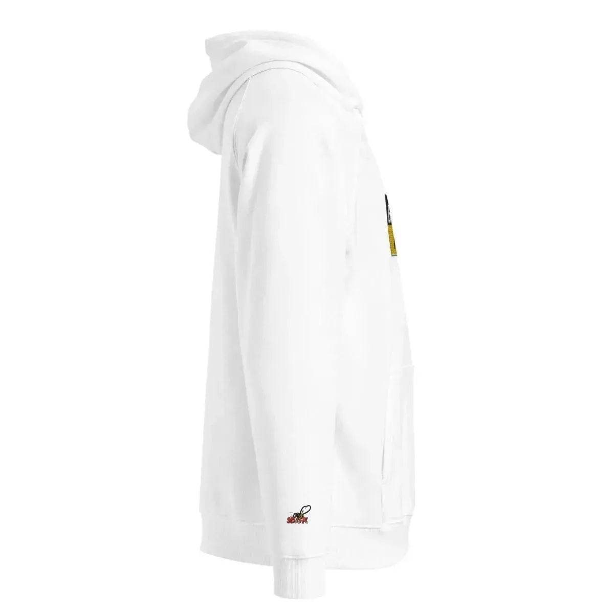 Beesmoove apparel black&gold mark Unisex eco raglan hoodie - Beesmoove 