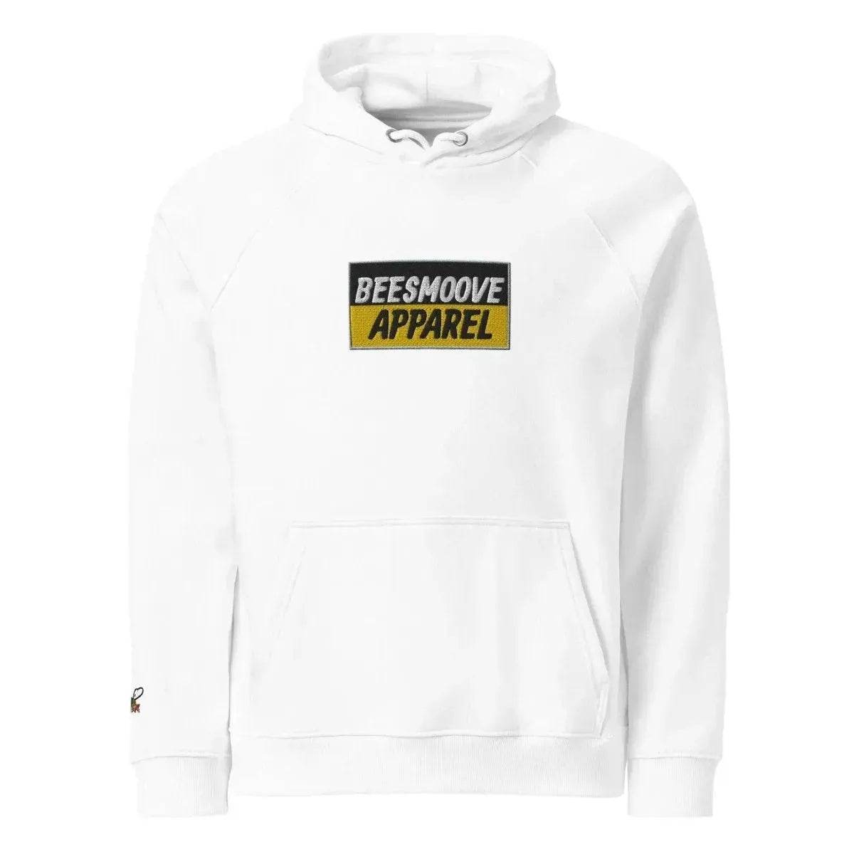 Beesmoove apparel black&gold mark Unisex eco raglan hoodie - Beesmoove 