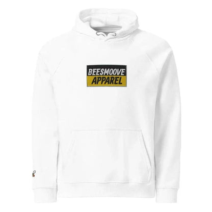 Beesmoove apparel black&gold mark Unisex eco raglan hoodie - Beesmoove 
