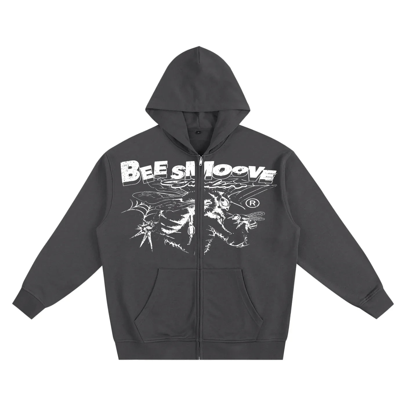 BEESMOOVE B - Squadron: Black Ops Heavyweight Zip - up Hoodie - Beesmoove