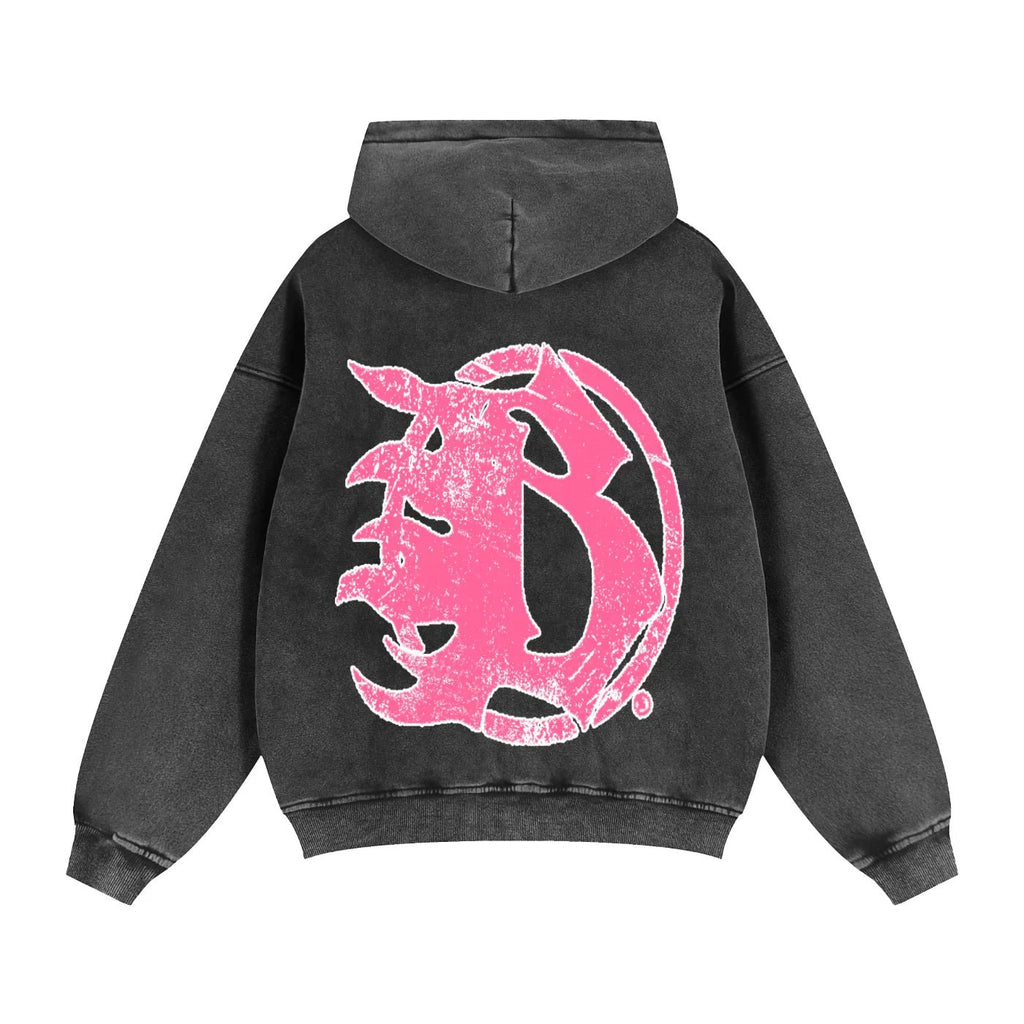 BEESMOOVE B - Squadron: Pink Ops Elite Edition Boxy Fleece Hoodie - Beesmoove