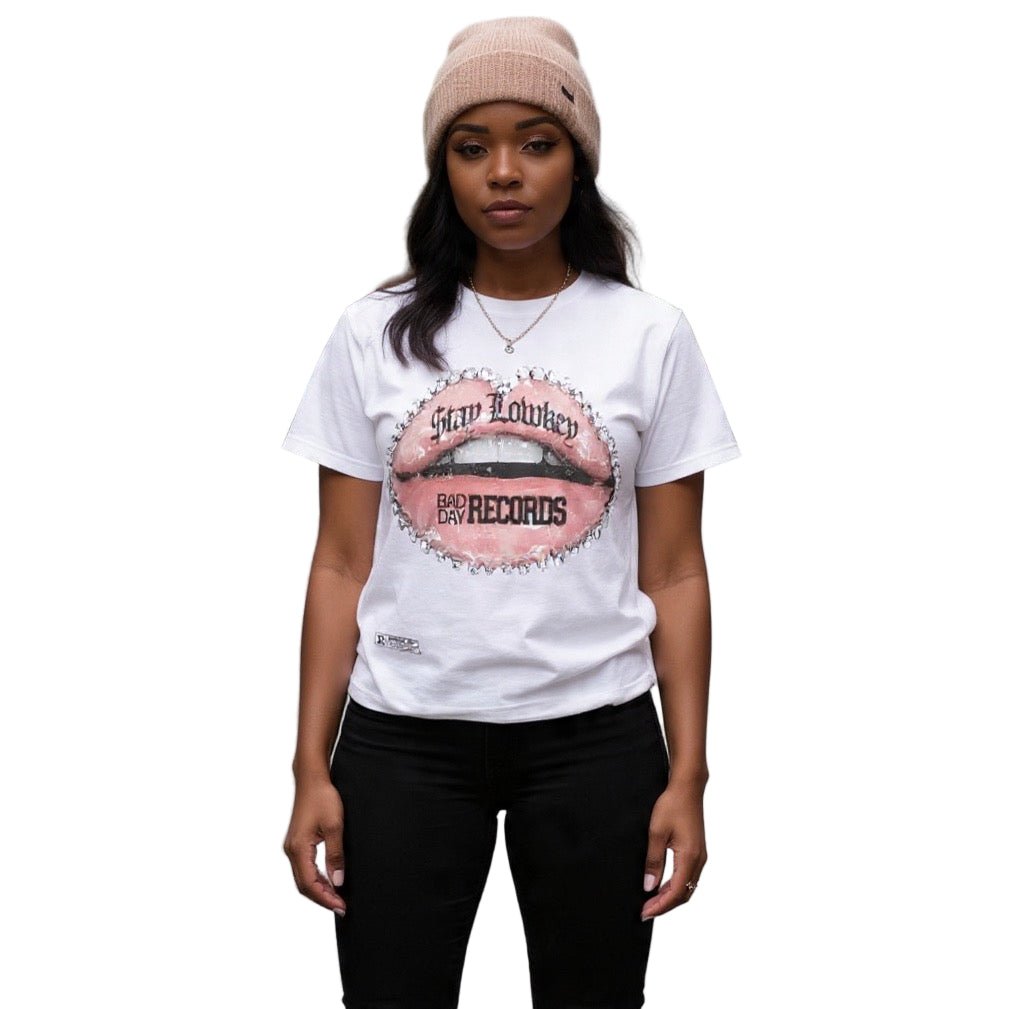 BEESMOOVE Bad day records Seamless Cotton T-Shirt - Beesmoove