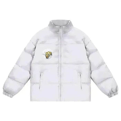 Beesmoove Bee Force Unisex Zipper Puffer Coat - Beesmoove 
