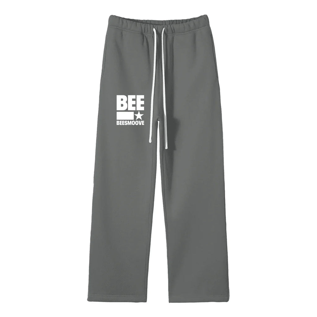 BEESMOOVE BEE STAR POWER White Straight Leg Pants - Beesmoove