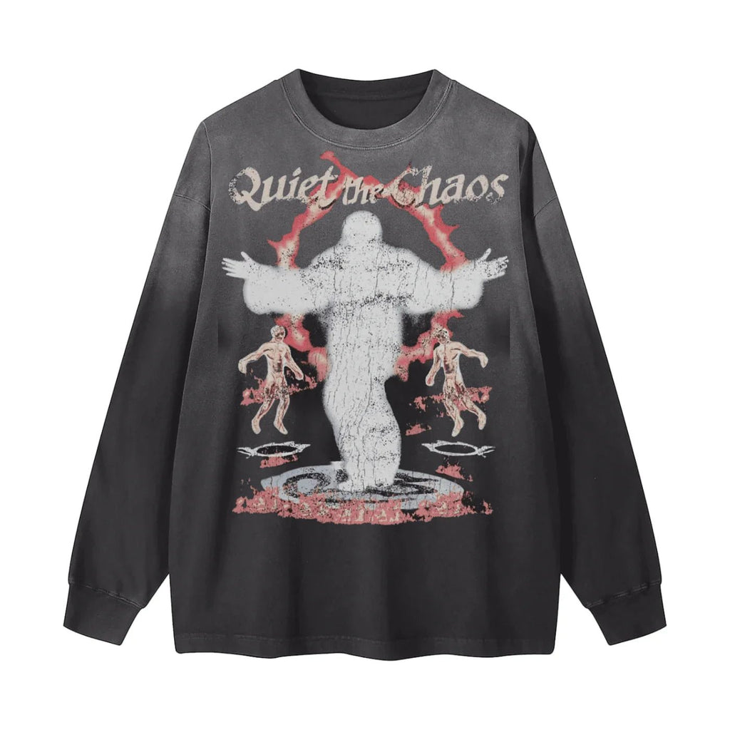 BEESMOOVE BEESMOOVE Resurrection Washed Long Sleeve T-Shirt - Beesmoove