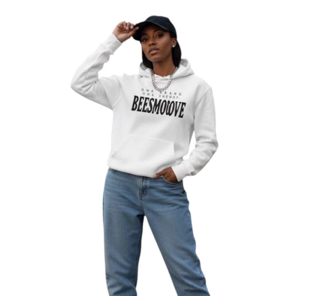 BEESMOOVE Black logoOne Brand One Energy Heavyweight Cotton Hoodie - Beesmoove