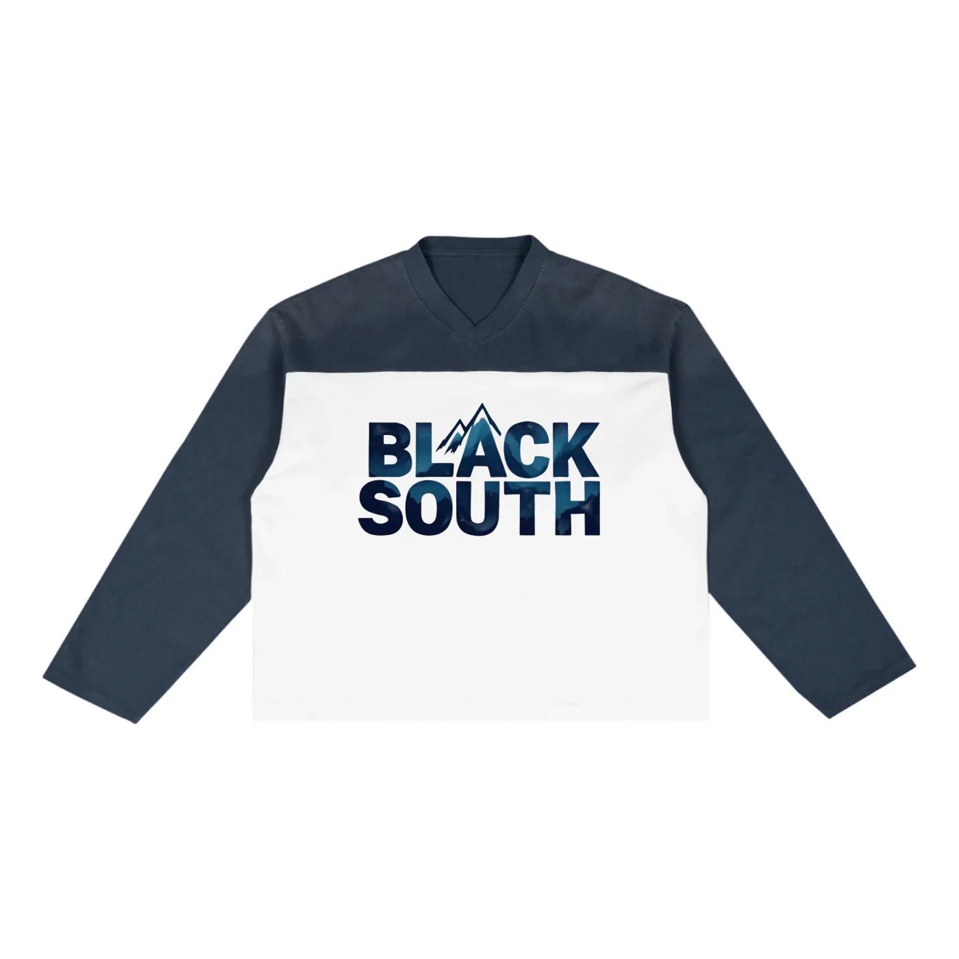 BEESMOOVE BlackSouth Blue Rebellion Sun Fade Color - Block T-Shirt - Beesmoove